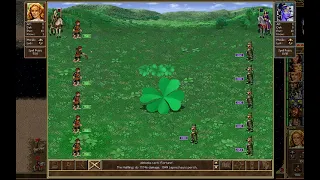 Heroes III HotA - Halflings (9999x6) vs Leprechauns (3500x6) No Magic