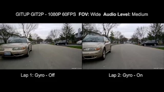 GitUp Git2P - Gyro Image Stabilization Test 1 (Road Bike Handlebar Mount)