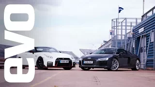 Audi R8 v Nissan GT-R Nismo | evo Track Review