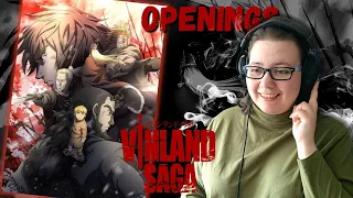 LET'S GO VIKING | NEW Anime Fan Reacts to VINLAND SAGA Openings (1-4) | Openings reaction