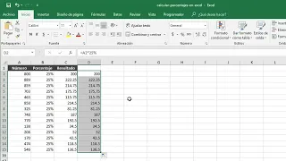 Cómo calcular porcentajes en Excel