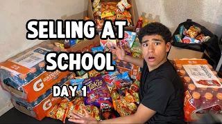 Selling at School 🍬🍭Day 1