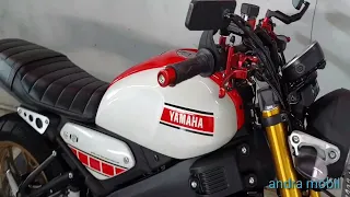 yamaha xsr 155 stang rizoma + knalpot  r9 retro series