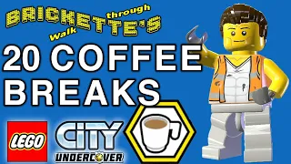 ALL 20 Coffee Breaks Locations for Albert Spindlerouter character token in LEGO City Undercover