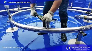 Round Pool Fountain Installation Process--Longxin Fountain Supply
