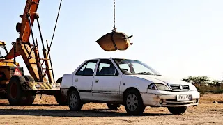 क्या होगा अगर कार पर 100 किलो कि कोई चीज़ गिर जाये - Real Life Car Crash Test Experiment