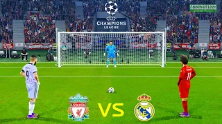 Liverpool Vs Real Madrid - Penalty Shootout 2023 | UEFA Champions League | eFootball PES Gameplay
