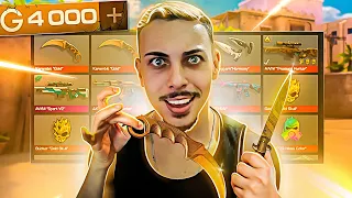 MONTANDO INVENTÁRIO DOURADO COM 4000 GOLDS NO STANDOFF 2! (2 FACAS + LUVA)