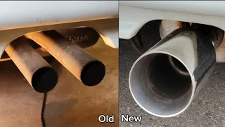 New muffler, and tailpipe | 2nd gen prelude | ABC muffler