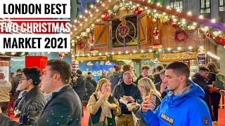 London Christmas Market & Lights Tour | London Final Christmas Shopping | London Walk [4K HDR]