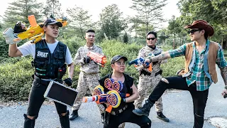 SEAL X Nerf War : Task Force SWAT Warriors Nerf Guns Fight Crime Group Dr Ken Alliance Justice