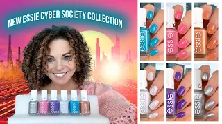 New Essie Cyber Society Collection Review | Live swatches and comparisons