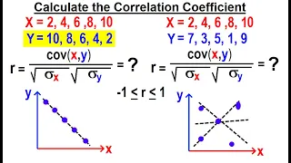 Covariance (9 of 17) What is the Correlation Coefficient?