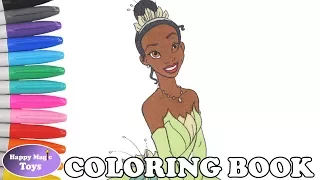 Disney Princess Tiana Coloring Book Pages The Princess and the Frog Coloring Page Kids Art