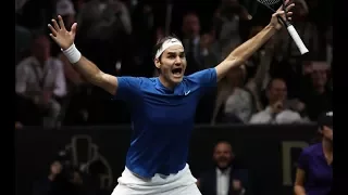 Roger Federer vs Nick Kyrgios - Laver Cup 2017 Highlights HD