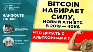 Bitcoin набирает силу, новый ATH BTC в 2019 — 40к$ / Что делать с альткоинами ?