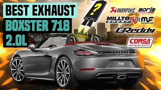 Porsche Boxster 718 Exhaust Sound 2.0L 🔥 Acceleration,Review,Turbo,Custom,Fi,Upgrade,Mods,AWE+