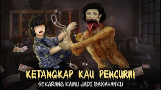 Hantu Tanpa rahang - Ibu Kikir Penggila Harta #HORORMISTERI | Kartun Hantu, Animasi Horror