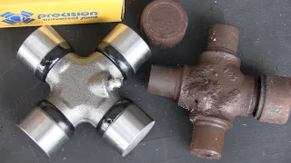 How to change a universal joint in a 4 wheel drive front axle. ( f-250)
