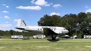 Triple Tree Aerodrome 2023 DC-3 & Electra Arrival