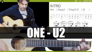 U2 - One [COVER GUITARE FACILE]