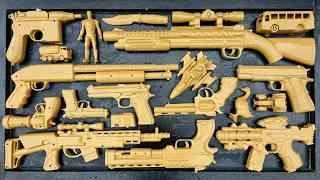 Membersihkan Nerf AK47, nerf m4, Assault Rifle, ShotGun, fast Sniper Rifle, Glock Pistol, nerf gun