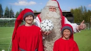 Fútbol y Papá Noel Santa Claus: un mensaje y FC Santa Claus Rovaniemi en Laponia Finlandia