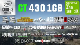 GT 430 1GB Test in 20 Games in 2022