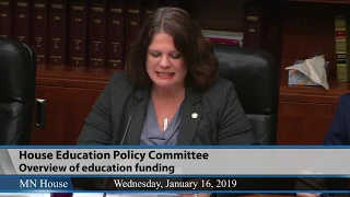House Education Policy Committee  1/16/19