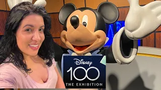 Disney 100 exhibition at London Excel & Disney merch - Disney gift shop & dinner at Canary Wharf 🏰 🧚