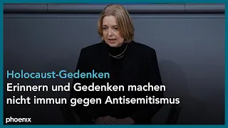 Bärbel Bas bei der Gedenkstunde im Bundestag für die Opfer des Nationalsozialismus am 27.01.22
