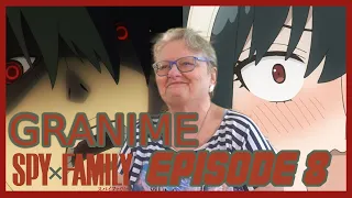 Grandma Reacts to Spy X Family Episode 8 "The Counter Secret Police Cover Operation" | GRANIME