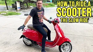 HOW TO RIDE A SCOOTER | Slow Ride and Lane Filtering | Rear Brake & Throttle Control | PART 5