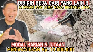 DIBIKIN BEDA DARI YANG LAIN ‼️ JAJANAN KAKI LIMA RASA BINTANG LIMA MODAL HARIAN 5JT HASILKAN 11JUTA