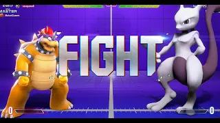 SF6 sasayama (Honda Bowser) vs hauko (JP Mewtwo) Street Fighter 6 mod Smash Bros Pokemon Super Mario