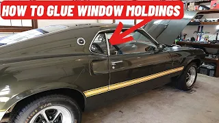 1969 Mustang Mach 1 Door Window Molding Installation