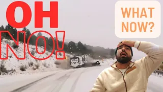 Rv Destroyed, This is so scary to watch 🙈 ( RV LIFE) RV CRASHES AND DISASTERS, WARNING ⚠️ SNOW CRASH