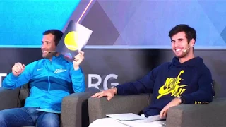 Карен Хачанов и Александр Кержаков  OPEN TALK ATP ST.PETERSBURG OPEN 2019