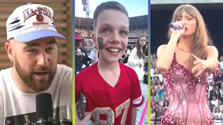 Travis Kelce REACTS to Taylor Swift Fans Wearing His Jersey at Eras Tour