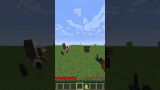 AK-47 vs Mobs in Minecraft #shorts