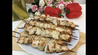 Очень вкусный шашлык из куриного филе!