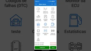 Configuração do aplicativo Car Scanner. Scanner OBD II. Parte 1.