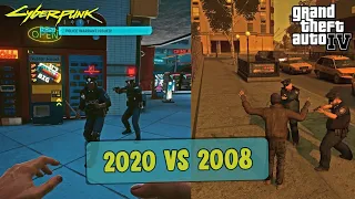 Cyberpunk 2077 vs GTA IV | Game Mechanics Comparison