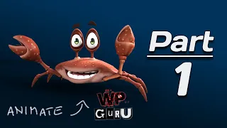 Toon Crab Animation #01: Animating his Legs in DAZ Studio