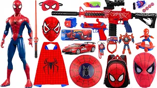 Spider-man Toys Collection Unboxing ReviewCloak, Mask,gloves, pistol, Shield, Lasersword