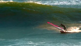 Brice Windsurfing Santa Cruz On a Big Day