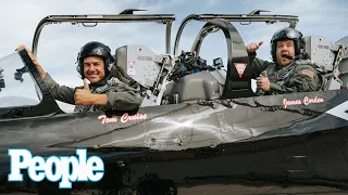 Tom Cruise Takes James Corden to the Danger Zone w/ Frightening Top Gun Fighter Jet Flight | PEOPLE