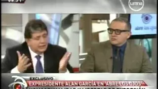 Entrevista a Alan García, programa abre los ojos del 13/08/2012