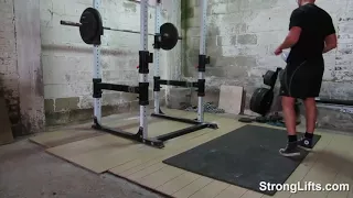 StrongLifts 5x5 Workout A: Squat/Bench Press/Barbell Row (full body in 30min)