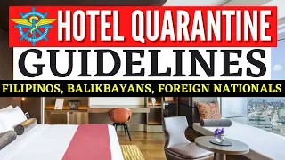 🔴TRAVEL UPDATE: HOW MANY NIGHTS TO BOOK FOR QUARANTINE IF YOU ARE A FILIPINO, BALIKBAYAN & FOREIGNER